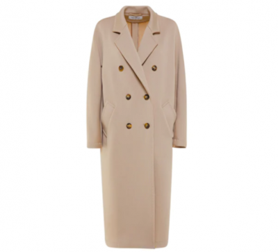 MAX MARA MADAME双排扣驼色大衣