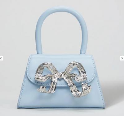 蓝色The Bow Bag Micro
