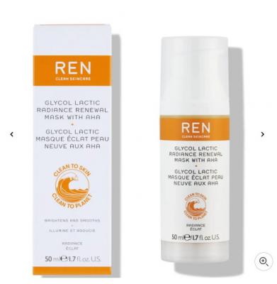 REN果酸去角质焕亮面膜