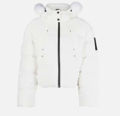 Moose白色Eton羽绒服