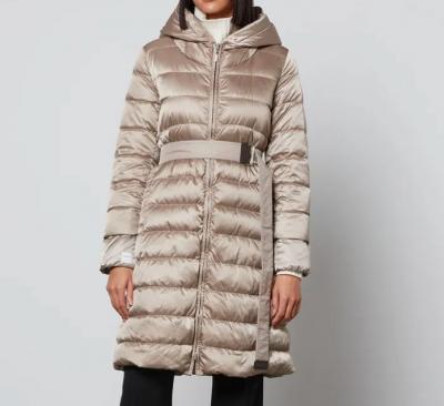 Max Mara Cube长款卡其色羽绒服