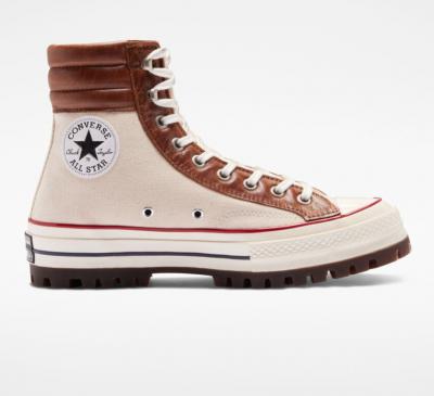 皮质拼接Chuck 70 Trek Platform