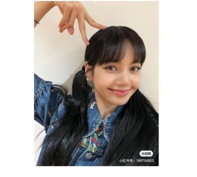 Lisa同款刺绣短款牛仔上衣