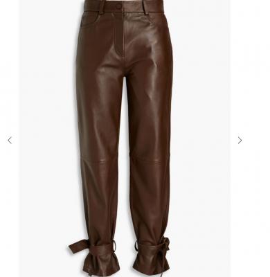 Claudie Pierlot棕色皮裤