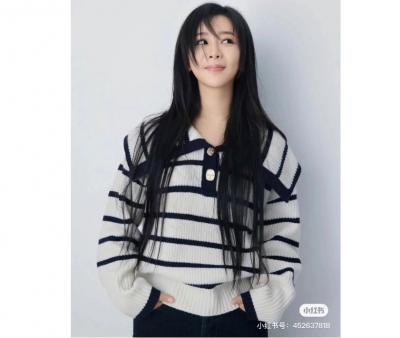 杨紫同款条纹针织(🔥小红书最火款)