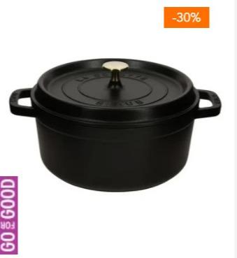 STAUB黑色珐琅锅 28cm