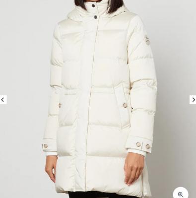 Woolrich白色中长款羽绒服