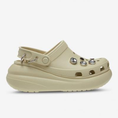 Crocs 泡芙洞洞鞋 骨白色