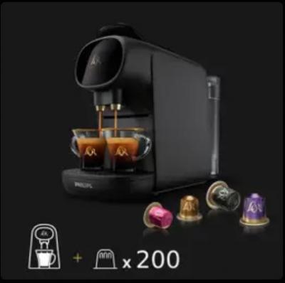 黑色咖啡机+200颗胶囊