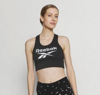 黑色Reebok运动文胸