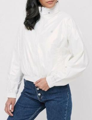 Calvin Klein 白色风衣夹克