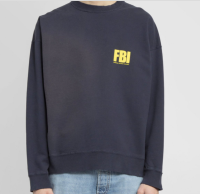 Balenciaga复古FBI卫衣