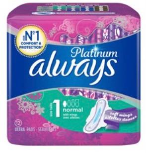 紫色platinium姨妈巾4包