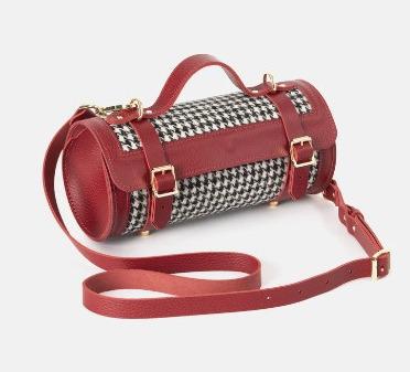 红色 格纹 Bowls Bag