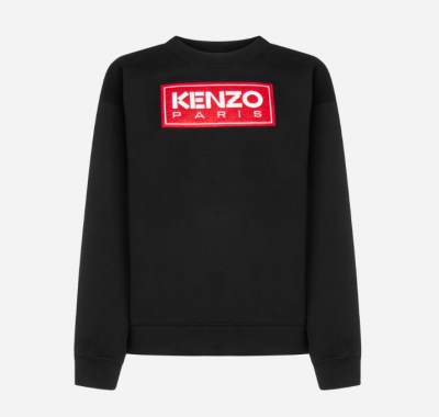 kenzo黑色logo卫衣