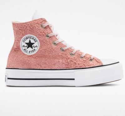 Chuck Taylor All Star粉色高帮厚底