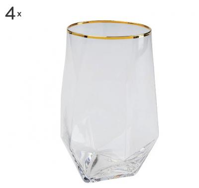 水晶水杯4支
