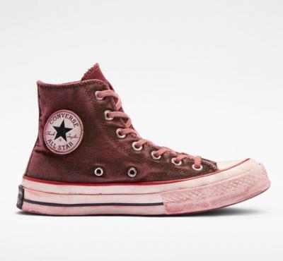 高帮 Chuck红色做旧款