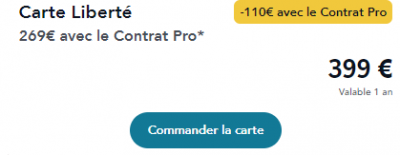Carte Liberté年卡