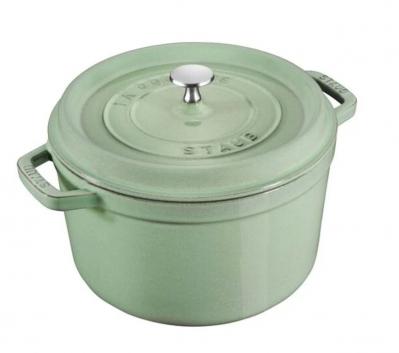 Staub 24cm薄荷绿深口锅