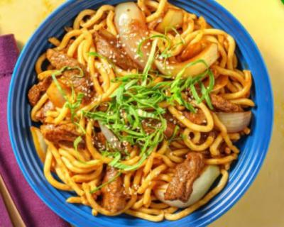 牛肉炒乌冬面