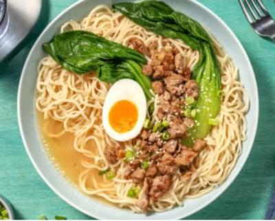 日式味增肉末拉面
