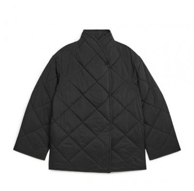 格纹羽绒棉服