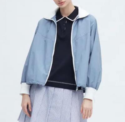 女款纯色棒球风外套