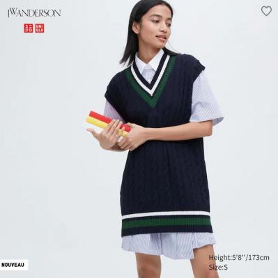 V领毛衣背心