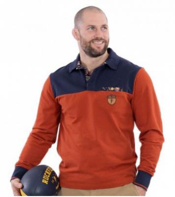 长袖双色Polo衫👕