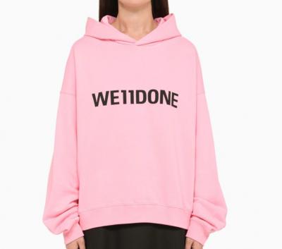 We11done粉色Logo卫衣