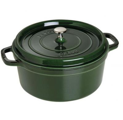 Staub 28cm珐琅锅(绿色)