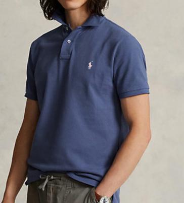 男士经典蓝色Polo衫