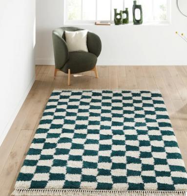 棋盘图案地毯