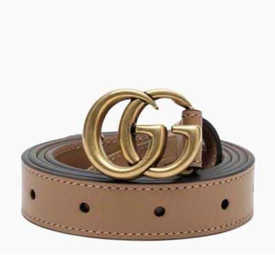 Gucci Logo细款腰带