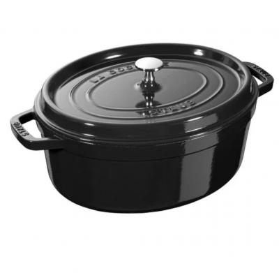 Staub 29cm黑色珐琅锅