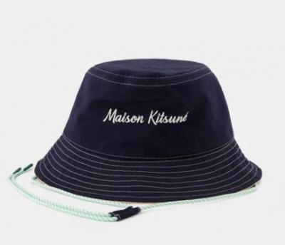 MAISON KITSUNE藏蓝系绳渔夫帽