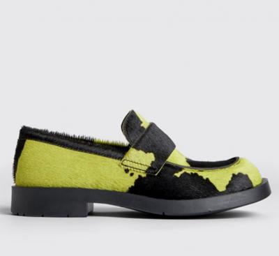 Camper Lab 绿色奶牛纹