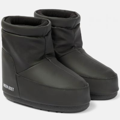 Icon黑色哑光雪地靴