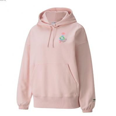 puma粉色卫衣
