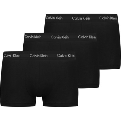 Calvin Klein CK 男士低腰平角内裤 3条装 黑色