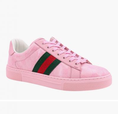 GUCCI 粉色板鞋