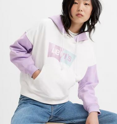 女士拼色卫衣