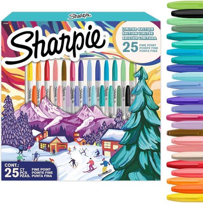 Sharpie 永久记号笔 节日限定色 细头 25支装