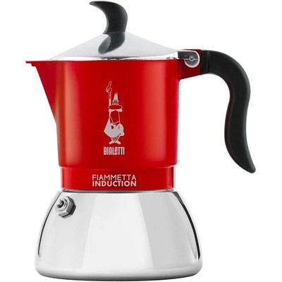 比乐蒂 Bialetti Fiammetta Induction 摩卡壶 2 杯份(红色)