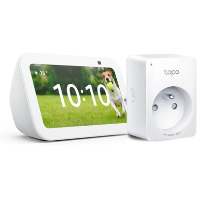 Amazon Echo Show 5(第3代)白色 + Tapo Matter 智能插座 套装