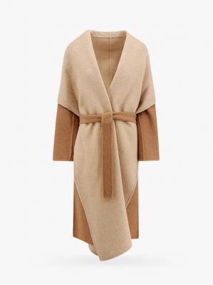 MaxMara SENNA 双面拼色大衣