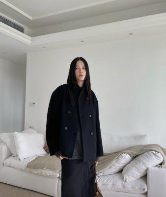 双排扣大衣