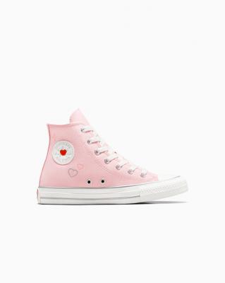 Chuck Taylor Y2K 粉色爱心高帮鞋
