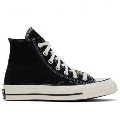 匡威黑色Chuck 70高帮帆布鞋